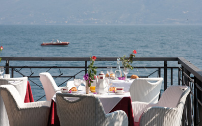 Romantic hotel on Lake Garda
